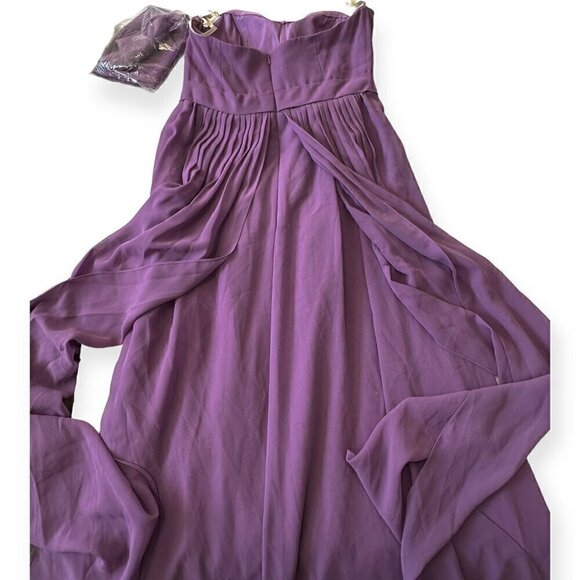 Jenny Yoo Aidan Convertible dress in wisteria luxe chiffon, Size 8, NWT - Picture 11 of 14